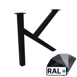 Tabella kufe Konrad - Il telaio della tavola in K-shape