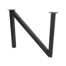 Tischkufe Norbert - N70 aus pulverbeschichtetem Stahl mit...