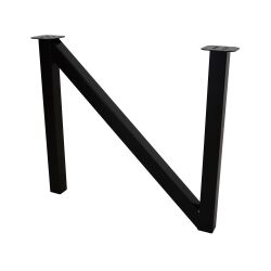 Buitenste tafel runner Norbert - N100 gemaakt van ge Galvaniseerd en poeder gecodeerd staal in zwart (RAL 9005)