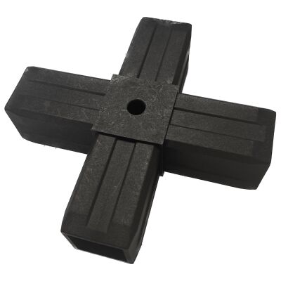 Verbinding met stuk kruis voor 40x40m vierkante pijp