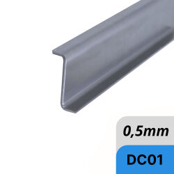 Steel Z-profile Edge protection made of 0.5mm steel sheet...