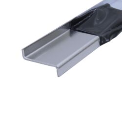 Aluminum Z-profile Edge protection from 3mm aluminum sheet with top view bent to size