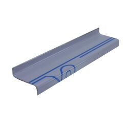 Aluminum Z-profile Edge protection from 3mm aluminum sheet with top view bent to size