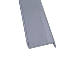 Profilo in alluminio Z Protezione bordo da foglio di alluminio 3mm con vista superiore piegata a dimensione