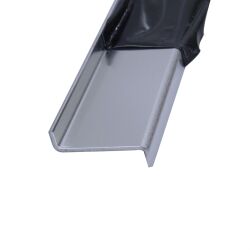 Aluminium Z-profil Edge bescherming van 3m aluminium laken met zichtbare kant gebogen.