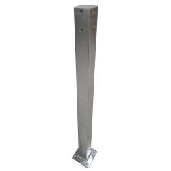 zincato post universale esterno per avvitare da tubo in acciaio 80x80x3 per misura
