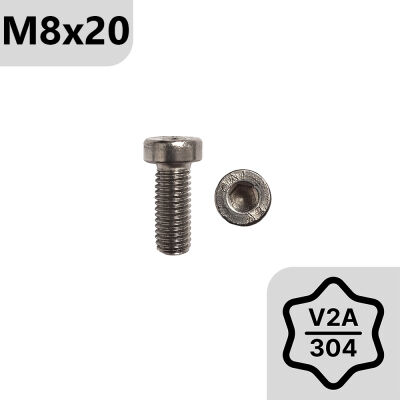 M8x20 Zylinderkopfschraube mit niedrigem Kopf - DIN 7984