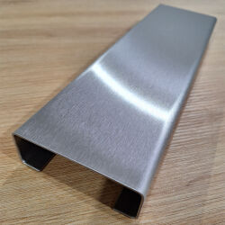 Stainless steel C-profile made of V2A sheet