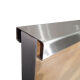 Stainless steel C-profile made of V2A sheet