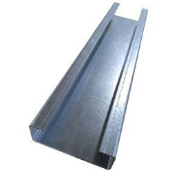 C-profile made of galvanized 3mm steel sheet bent