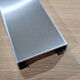 Perfil C para medir doblado de chapa de aluminio de 3 mm y con lado visible fuera