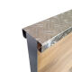 Aluminium C-profil gebogen om te meten van corrugatie laken