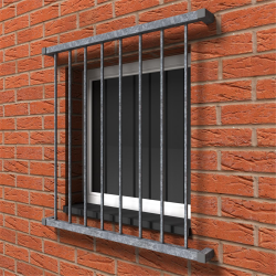 schermo finestra in acciaio zincato