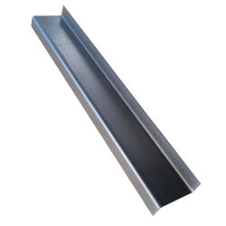 Z-profile made of Corten steel bent to measure in...