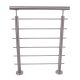 RG01 - Stainless steel railing with two corners and optional powder coating of the posts