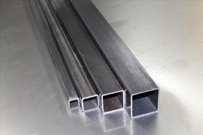 25x25x2 - 700mm Stahl Profilrohr Stahlrohr Vierkantrohr S235 1,5mm