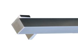 Stainless steel handrail Square V2A ground Staircase handrail 400-6000mm 35 x 35 x 2 mm 3600mm