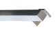 Edelstahl Handlauf Viereckig V2A geschliffen Treppenhandlauf 400-6000mm 40 x 40 x 2 mm 800mm