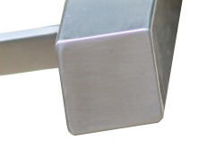 Pasamanos de acero inoxidable cuadrado V2A suelo Pasamanos de escalera 400-6000mm 40 x 40 x 2 mm 900mm