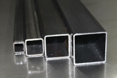 Quadratrohr 15x15x1,5mm bis 100x100x3mm Stahlrohr Hohlprofil Stahl Vierkantrohr Quadrat Rohr Wunschlänge möglich 15x15x1,5mm Länge 1000mm 