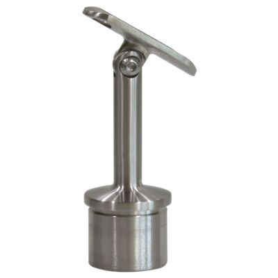 Stainless steel handrail support Handrail support, straight version flexile V2A for round tube 42,4 mm