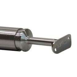 Supporto per corrimano in acciaio inox Supporto per corrimano, versione diritta piegarsi V2A per tubo tondo 42,4 mm