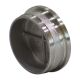 Main courante en acier inoxydable Embout de garde-corps version plate creuse V2A pour tube rond 42,4 mm