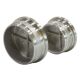 Stainless steel handrail Railing end cap flat version hollow V4A for round tube 42,4 mm