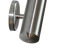 Stainless steel handrail V2A staircase handrail 33.7 polished with slightly curved end cap made to measure