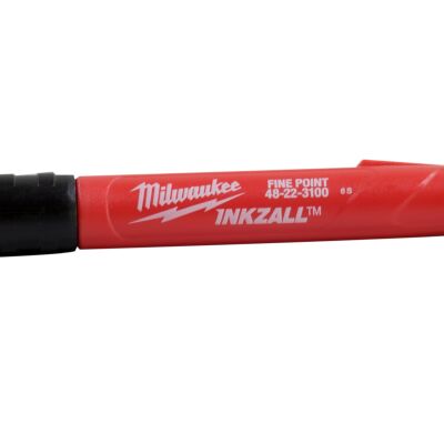 Milwaukee INKZALL Permanentmarker mit Keilspitze schwarz rot blau XL L Stift 