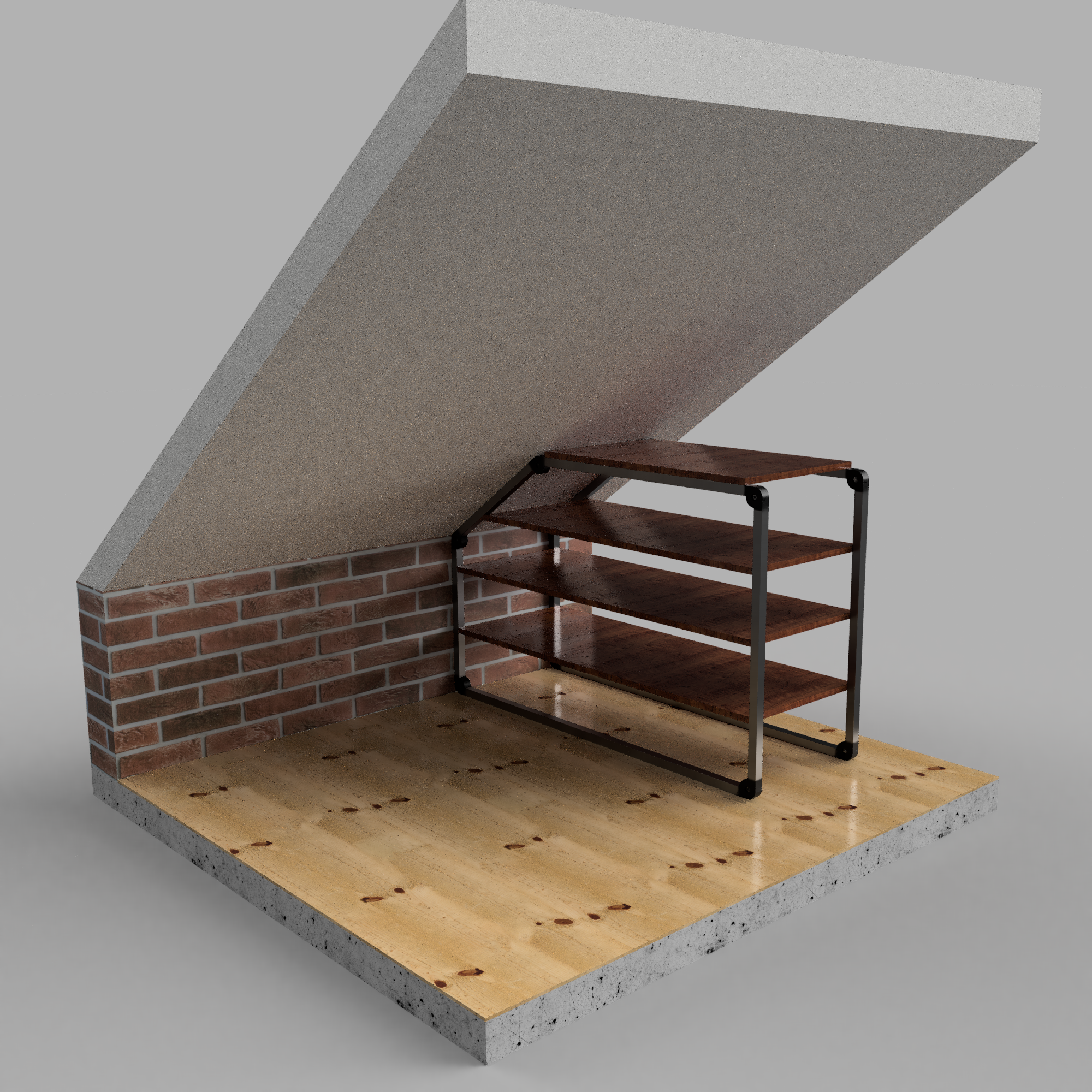 Example illustration of an attic cupboard